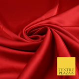 Red Fine Silky Smooth Liquid Sateen Satin Dress Fabric Drape Lining Material 7867