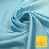 Sky Blue Fine Silky Smooth Liquid Sateen Satin Dress Fabric Drape Lining Material 7885