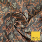 6 COLOURS Grey Ornamental Floral Vine Textured Brocade Jacquard Dress Fabric 59"