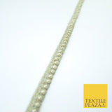 15 COLOURS - Premium Slim Sequin Pearl Beaded Ribbon Trim Border Lace - 1cm Wide