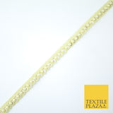 15 COLOURS - Premium Slim Sequin Pearl Beaded Ribbon Trim Border Lace - 1cm Wide