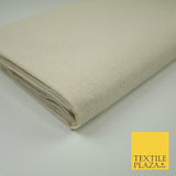 PREMIUM 100%Cotton Natural Beige Medium CALICO Pure Undyed Craft Fabric 63" 8260