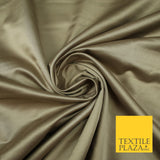 7 COLOURS - Premium Plain Liquid Smooth Sheen Cotton Sateen Dress Fabric 57"