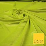 LIME GREEN Soft Textured Velvet Velour Fabric Stretch Material 65" WIDE 7435