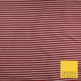 7 COLOURS - High Quality Striped Ticking Faux Silk Taffeta Dress Fabric