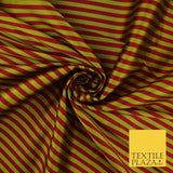 7 COLOURS - High Quality Striped Ticking Faux Silk Taffeta Dress Fabric