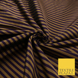 7 COLOURS - High Quality Striped Ticking Faux Silk Taffeta Dress Fabric