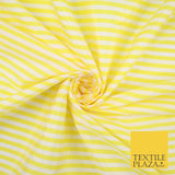 7 COLOURS - High Quality Striped Ticking Faux Silk Taffeta Dress Fabric