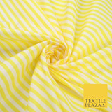 7 COLOURS - High Quality Striped Ticking Faux Silk Taffeta Dress Fabric