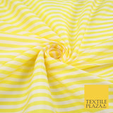 7 COLOURS - High Quality Striped Ticking Faux Silk Taffeta Dress Fabric