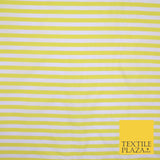 7 COLOURS - High Quality Striped Ticking Faux Silk Taffeta Dress Fabric