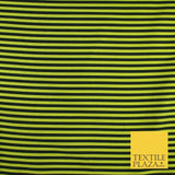 7 COLOURS - High Quality Striped Ticking Faux Silk Taffeta Dress Fabric