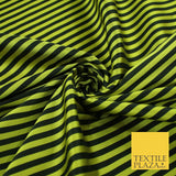 7 COLOURS - High Quality Striped Ticking Faux Silk Taffeta Dress Fabric