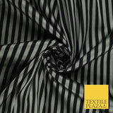 7 COLOURS - High Quality Striped Ticking Faux Silk Taffeta Dress Fabric