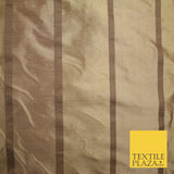 10 COLOURS - Fryetts Luxury Textured Vertical Line Striped 100% PURE SILK Fabric