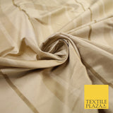 8 COLOURS - Fryetts Luxury Textured Multi Line Striped 100% PURE SILK Fabric