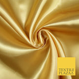 Plain Solid Smooth Shiny Lightweight Poly Satin Fabric Dress Lining Material 58"