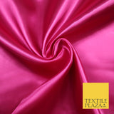 Plain Solid Smooth Shiny Lightweight Poly Satin Fabric Dress Lining Material 58"