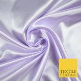 Plain Solid Smooth Shiny Lightweight Poly Satin Fabric Dress Lining Material 58"