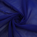 ROYAL BLUE / GREEN Plain Organza Feel Chiffon Georgette Sheer Dress Fabric 58"