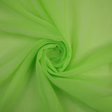 ROYAL BLUE / GREEN Plain Organza Feel Chiffon Georgette Sheer Dress Fabric 58"