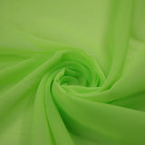 ROYAL BLUE / GREEN Plain Organza Feel Chiffon Georgette Sheer Dress Fabric 58"