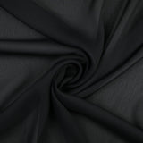 18 COLOURS - Premium Plain DOUBLE Georgette Chiffon Sheer Dress Polyester Fabric