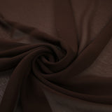 18 COLOURS - Premium Plain DOUBLE Georgette Chiffon Sheer Dress Polyester Fabric