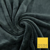 14 COLOURS - Premium Soft Double Sided Cuddle Fleece Fabric Material - 300GSM