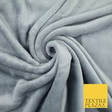 14 COLOURS - Premium Soft Double Sided Cuddle Fleece Fabric Material - 300GSM