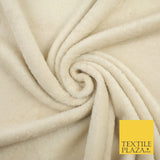 14 COLOURS - Premium Soft Double Sided Cuddle Fleece Fabric Material - 300GSM