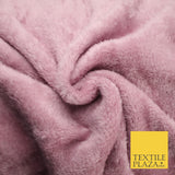 14 COLOURS - Premium Soft Double Sided Cuddle Fleece Fabric Material - 300GSM