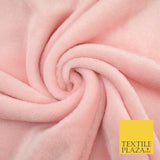 14 COLOURS - Premium Soft Double Sided Cuddle Fleece Fabric Material - 300GSM