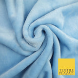 14 COLOURS - Premium Soft Double Sided Cuddle Fleece Fabric Material - 300GSM