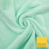 14 COLOURS - Premium Soft Double Sided Cuddle Fleece Fabric Material - 300GSM