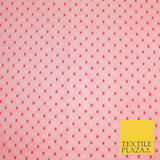 5 COLOURS - 3mm Dobby Pin Spot Polka Dot Mesh Net Tulle Dress Fabric 59" Wide