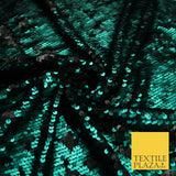 3 COLOURS Reversible Soft MATT MERMAID SEQUIN Fabric 2 Colour Way Changing Lycra