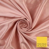 8 COLOURS -  Luxury Plain Smooth Dull Matt Bridal Satin Fabric Dress 56" Wide