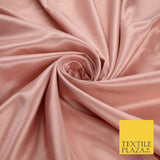 8 COLOURS -  Luxury Plain Smooth Dull Matt Bridal Satin Fabric Dress 56" Wide