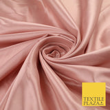 8 COLOURS -  Luxury Plain Smooth Dull Matt Bridal Satin Fabric Dress 56" Wide