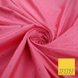 8 COLOURS - High Quality Lurex Dobby Faux Silk Two Tone Taffeta Dress Fabric 56"