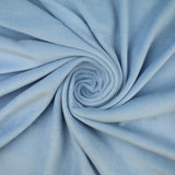 SKY BLUE Soft Velvet Velour Fabric Stretch Material 64" WIDE 9768