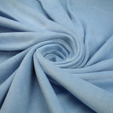 SKY BLUE Soft Velvet Velour Fabric Stretch Material 64" WIDE 9768