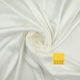 Premium Plain 2 Way Stretch Liquid Satin Silky Fabric Material Dress Bridal 48"