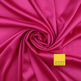 Premium Plain 2 Way Stretch Liquid Satin Silky Fabric Material Dress Bridal 48"