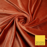 19 COLOURS - LUXURY Plush Plain Stretch Velvet Velour Fabric Material Craft 58"