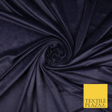 6 COLOURS - Smooth Plain Velvet Velour Fabric Stretch Dress Craft 62" - 72" Wide