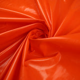 BRIGHT ORANGE Metallic Lycra Fabric Shiny Mirror Foil Spandex Dancewear 9797