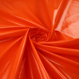 BRIGHT ORANGE Metallic Lycra Fabric Shiny Mirror Foil Spandex Dancewear 9797