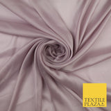 4 COLOURS Semi-Sheer Chiffon Georgette Fabric Bridal Dress Craft 47" Wide